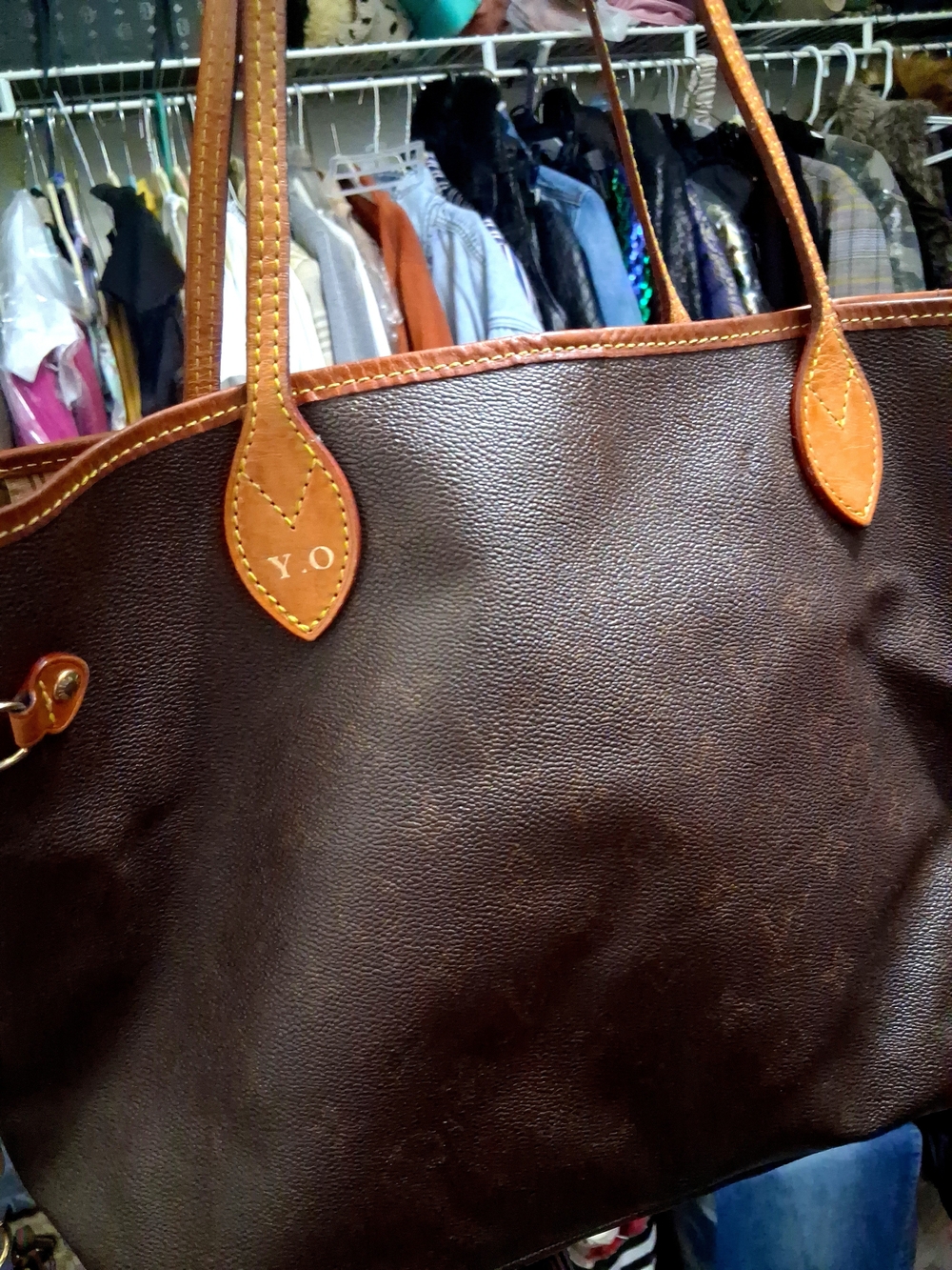 Louis Vuitton Monogram Brown Tote Bag - Picture 3 of 9